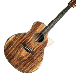 AURH Chitarra Acustica Naturale K24CE, Fabbrica Personalizzata Solid Chaylor K24 Guitar Chaylor K24 XIXINYA (Color : Guitar And Case, Size : 41 Inches precio