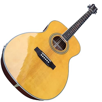 AURH OM28 Guitar Acoustic Guitar OM-28 Guitar Electric Acoustic Body Body Classic Ooo 28. Chitarra Acustica Guitar Top Guitar XIXINYA (Color : Guitar 