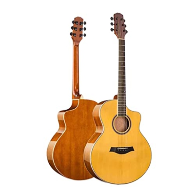 SheIRin Chitarra acustica classica 41 pollici Starter kit per principianti con corde in acciaio Guitarra Acustica Bundle Pack con custodia, accordator