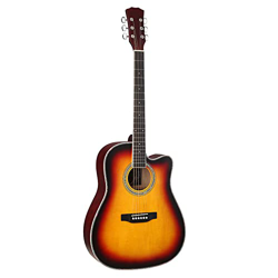 SheIRin Chitarra Acustica da 41 Pollici per Principianti, Adulti, Tutti in Tiglio con Pickup, Corda in Acciaio da Viaggio, Mano Destra precio
