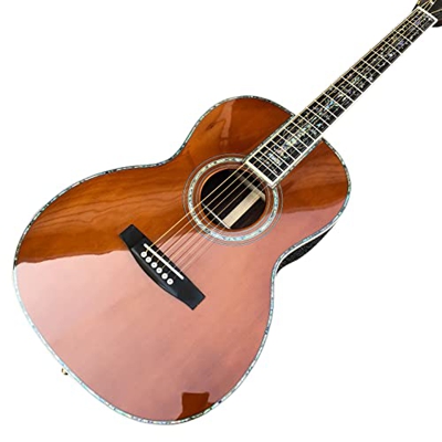 AURH Nuovo seriale Ooo. Tipo Chitarra Acustica Personalizzata 39" Ebony Fretboard Guitarra XIXINYA (Color : Guitar Fishman Case, Size : 39 Inches)