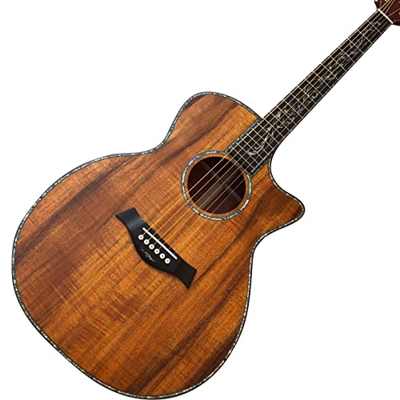 AURH Pieno Wood PS14 Guitar Acoustic Guitar Matte Braccio finito intarsi XIXINYA (Color : Guitar, Size : 41 Inches)