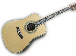 Nuova Fabbrica + Chitarra Acustica del Corpo Rotondo AAA. Chitarra elettrica Acustica Abete Abete Solido Albero Deluxe 'Albero della Vita Acoustic XIX en oferta