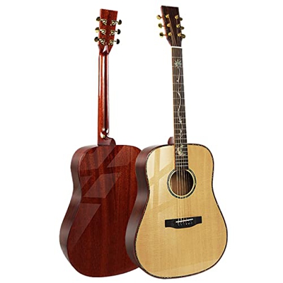 SheIRin 40 in Chitarra Acustica per Principianti, Bambini, Adulti, Adolescenti, Guitarra Acustica con Custodia, accordatore, Plettri, Corde, capotasto