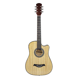 SheIRin Chitarra Acustica con venature del Legno per Principianti, Adulti, Dreadnought Acustica Guitarra Bundle Kit con Tracolla per Borsa, accordator en oferta