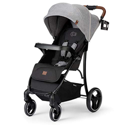 Kinderkraft Passeggino Leggero CRUISER LX, Pieghevole, Impermeabile, filtro UPF50+, Sospensione 4 Ruote, per Bambini, Grigio en oferta