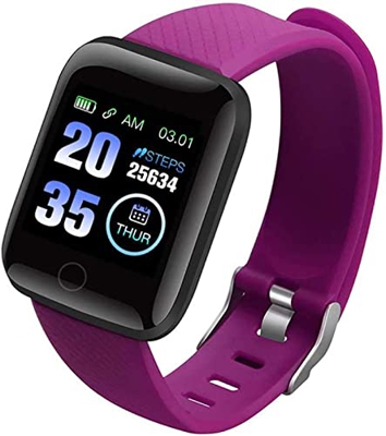 Mommax Smart Watch Smartwatch Plus Heart Rate Smart Watch Bracciale Sportivo Orologi Intelligenti Cinturino Impermeabile Smartwatch Blu,A