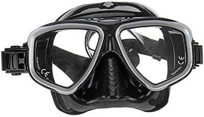 QHYXT Immersioni Immersioni Immersioni Antiappannamento Nuoto subacqueo Respiro Occhiali da Snorkeling per Lo Snorkeling (Argento Taglia Unica)
