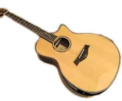 Body Cut Chaylor Acoustic Guitar Real Solid Top ps14 Acoustic Electric Guitar SP14 B Gruppo Musicale A11 EQ XIXINYA (Color : Guitar Only, Size : 41 In