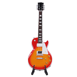 Buachois Modello di Chitarra in Miniatura, Strumento Musicale in Legno con Supporto, Mini Strumento Musicale Fatto a Mano Ornamento Artigianale per La características