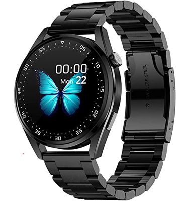 Smartwatch da Uomo IP67 cardiofrequenzimetro Impermeabile Analisi dell'ossigeno nel Sangue Monitoraggio della frequenza cardiaca in Tempo Reale per iO