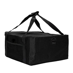 Generic Borsa per Pizza Materiale in Tessuto Termico Caldo e Freddo Uso familiare da Spiaggia Accessori Cabina Armadio (Black, One Size) precio