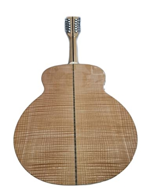 Custom Body Natural Flame Flame MoCle 12 Strings Guitar Acoustic 12 String Guitarre Folk acustiche Adatto per i Giocatori in Tutte Le Fasi. XIXINYA (C