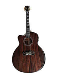 AURH Fabbrica Custom Shop Sinistra Handed Cutaway Acoustic Folk Chitarra massello di Mogano Acustica Lefty Chitarra Adatto a Giocatori in Tutte Le Fas en oferta
