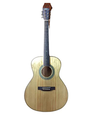 Tutto Il Legno di Pino Solido Europa Om. Guitar Solid. Om 14. Tasti AAA. Chitarra Acustica elettrica di Pino Adatta per i Giocatori in Tutte Le Fasi.  precio