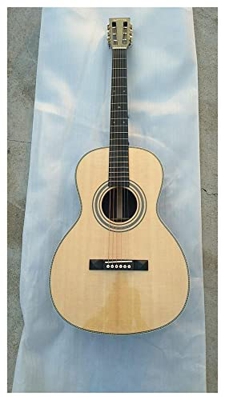 OOO. Chitarra 12 Tasti Tutti Solidi OO. Chitarra Acustica Personalizza Slot Headstock ClassCial Open WasetStock O-28VS. Guitarra Adatto per Giocatori 