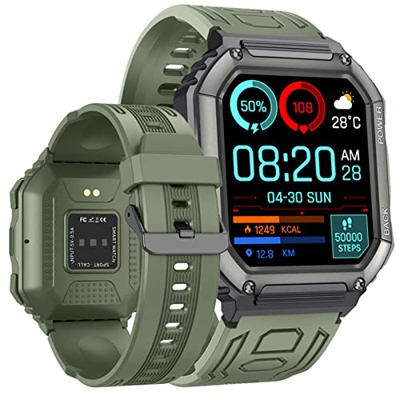 Smartwatch da Uomo GPS Tracker Fitness Tracker Fitness con 28 modalità di Allenamento cardiofrequenzimetro Sveglia Controllo Musica Controllo cronomet