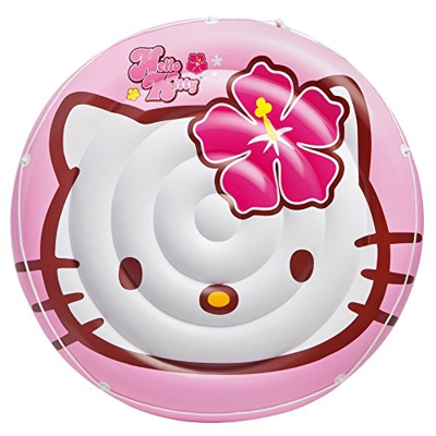 Ciao Kitty - isola gonfiabile, 137 cm, colore rosa (Intex 56513)