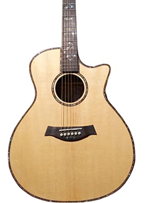 AURH Spedizione Gratuita più Nuovo Chitarra Acustica Solida chaylor 912ce, Legno Naturale spaccata Guitarra elettrica XIXINYA (Color : Acoustic with C