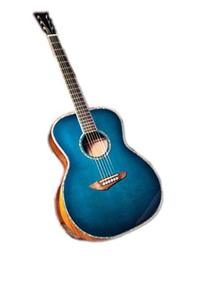 AURH Spedizione Gratuita Om GUITARRUS GULLOSS BLUS Blu SANDERSING Sanders Wood Guitarre elettriche acustiche Personalizzate XIXINYA (Color : Acoustic 