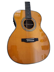 Chitarra acustica personalizzata Sintonizzatori di intarsio personalizzati Etichetta Signature Chitarra acustica adatta per i giocatori in tutte le fa precio