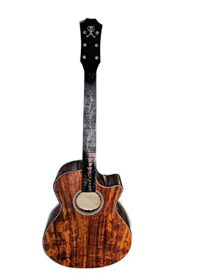 AURH 6 String Personalizza Disponibile Wood Guitar Personalizzato Chitarra elettrica Chitarra Acustica K24CE Chitarra Acustica Adatta per i Giocatori 