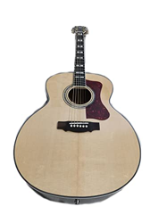 AURH Chitarra Acustica Solida Professionale F50 Chitarra in Stile Naturale Guild in Legno Naturale Guild Acoustic Guitar per i Giocatori in Tutte Le F características