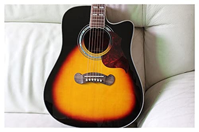 AURH DreadNought Chaway Songwriter Studio Studio Guitar Acoustic Studio Deluxe Taglio Singolo GB. Songwriter Electric Acoustic Guitar Adatto per Gioca