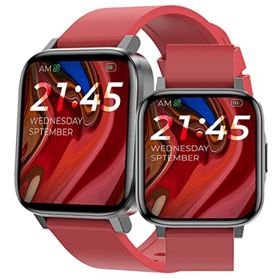 Smartwatch Fitness Tracker Watch con Pressione sanguigna, cardiofrequenzimetro, Temperatura corporea, SPO2H, contapassi Smart Watch per Uomini e Donne