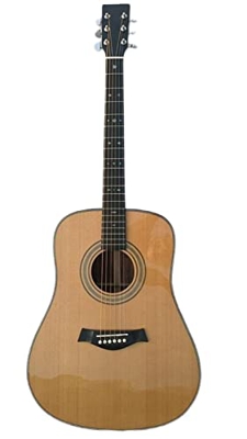 AURH 41 Pollici for Principianti Chitarra Acustica Non-Cutaway Tutte in Legno Massello Handmade Chitarra Elettrica Acustica XIXINYA (Color : Acoustic,