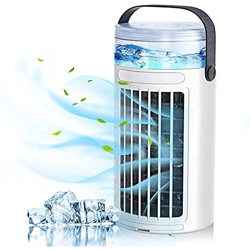 Mini Ventilatore, 3 Livelli di Potenza Climatizzatore Camper - Basso Consumo Energetico Air Cooler Portatile - per Dell'Ufficio Domestico características