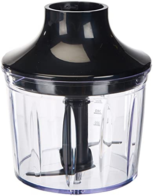 ZWILLING Set di accessori per frullatore a immersione, 2 Pezzi: accessorio per tritare e frusta, Acciaio inox/Nero