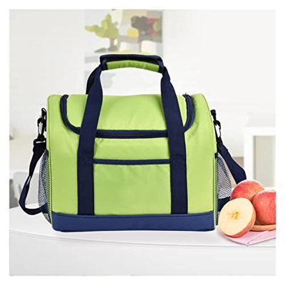 MAJESTE Pranzo al Sacco Portatile- Borsa for Pranzo Cooler Borsa Zaino Design Riflettente Design in Campeggio Frigorifero Pacchetto Termico Branco for