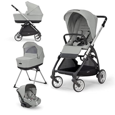 Inglesina AA50P0GWS Passeggino marca inglese Modello System Quattro Electa Cab Greenwich Silver, unica