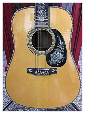 Solid Adirondack Top all Solid Legno Dreadnought Guitar Guitar Deluxe Full Professionale Acoustic Guitar Adatto per i Giocatori in Tutte Le Fasi. XIXI
