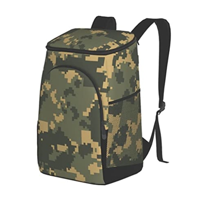 Fashion Camouflage 45 Cans Insulated Cooler Backpack Lunch Cooler Bag for Lunch Picnic Hiking Camping Beach Park Day Trips (Color : A, Size : 19 x 8.7