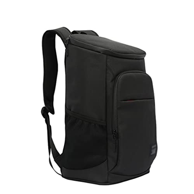 30L Soft Insulated Cooler Bag 35 Cans Leakproof Cooler Backpack 600D Oxford Waterproof Picnic Thermal Bag (Color : Light Gray, Size : One Size) (Black