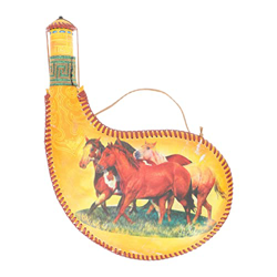 Luxshiny Tradizionale Bota Borsa con Tracolla Appeso Vino Bota Spagnolo Vino Portatile Bota Borsa Danza Performance Prop Bottiglia di Acqua Del Sacche en oferta