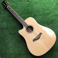 AURH Chitarra Acustica Sinistra 41 Pollici Chitarra Elettrica Acustica Guitar Naturale GUITALIA Manuale XIXINYA (Color : Guitar And hardcase, Size : 4 en oferta