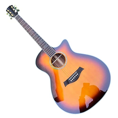 AURH Chitarra Acustica for Principianti 41 Pollici Chitarra Elettrica Acustica 6 Corde 21 Tone Posizione XIXINYA (Color : Guitar Only, Size : 41 Inche