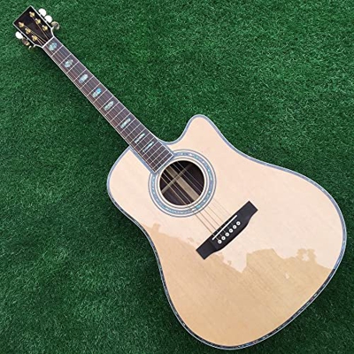 41 Pollici Cinturino for Chitarra Acustica Solido for Chitarra Abete Singolo Abete Singolo Tagliato for Chitarra Acustica XIXINYA (Color : Guitar And 