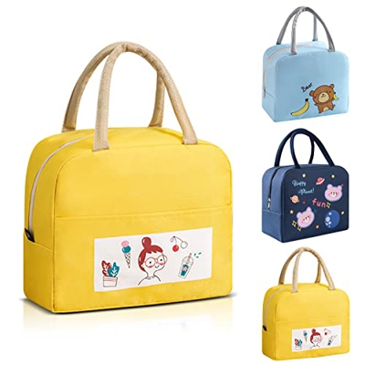 Borsa Termica Porta Pranzo Tote Impermeabile Borsa Termica Borsa Frigo Borse da Picnic Pranzo Per Escursionismo,Picnic All'aperto,Barbecue,Lavoro,Pran