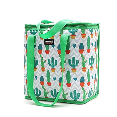 22L Grande Sacchetto di Raffreddamento Termico Sacchetto Portatile Cibo Cool Box Beach Bottiglia di Ghiaccio Pack da Campeggio Fiore Impermeabile Ther