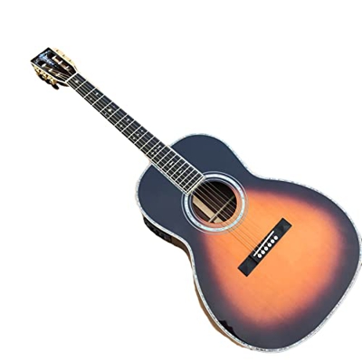 AURH Chitarra Acustica di Abete Superiore del Solido Stile 39 Pollici con Tastiera di Ebano for la Chitarra da Principianti della Musica XIXINYA (Size