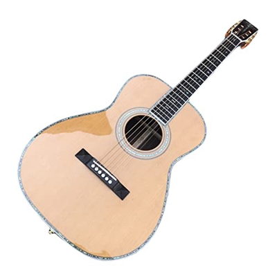 AURH Chitarra Acustica Superiore del Cedro Solido con Om. Body Rosewood in Stile E Tastiera Ebano XIXINYA (Size : 41 Inches)