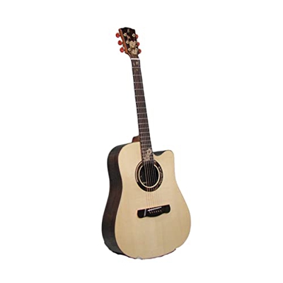 AURH Chitarra Acustica da 41 Pollici D Cinturino, Top abetetto Solido, Lati in Palissandro Solido e Schienale, Guitarra XIXINYA (Size : 41 Inches)