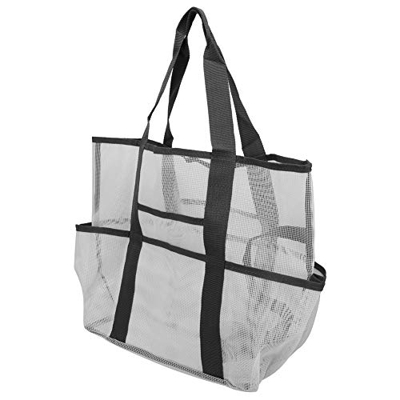 Alvinlite Borsa Tote da Spiaggia, Borsa da Spiaggia in Rete Borsa a Tracolla Traspirante Borsa di Grande capacità per Viaggiare in Famiglia Piscina Ca