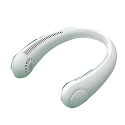 JINPENGRAN Air Aria più Fresca Senza Foglie a Sospensione Ventola per Collo USB Mini Ventola di Raffreddamento Ricaricabile Ricaricabile Sport panoram en oferta