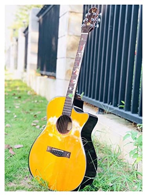 AURH 41 Pollici VX-13. Chitarra Acustica, Top abetetto Solido, Lati in Palissandro e Schienale, Guitarra XIXINYA (Size : 41 Inches)