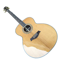 AURH 43"Dimensione Chitarra Acustica Chitarra Acustica Chitarra elettrica Rotonda Corpo Classico Acustico Elettrico XIXINYA en oferta
